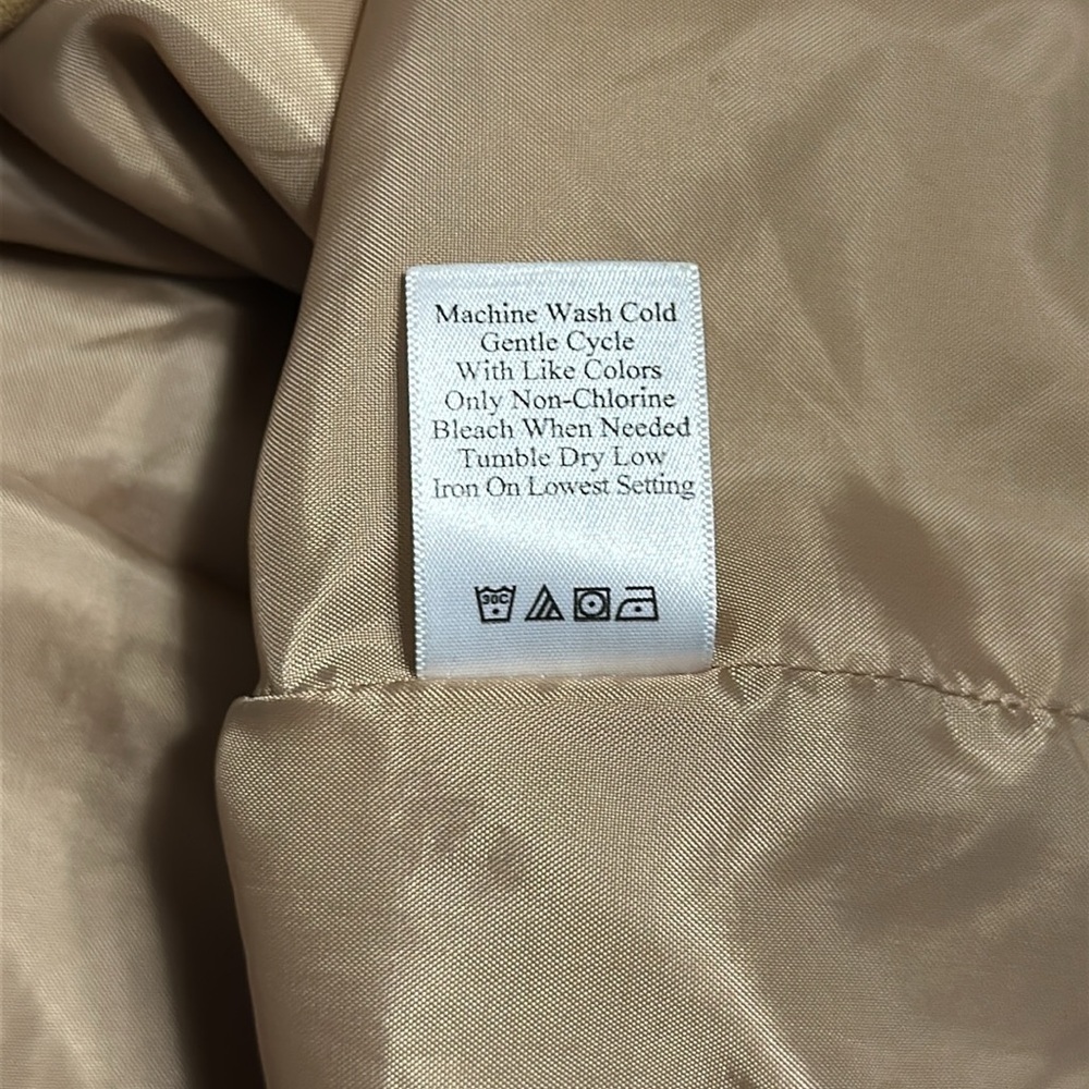 Coldwater Creek Button Up Jacket with Pockets Suede Like Material Size 20 - Picture 8 of 17